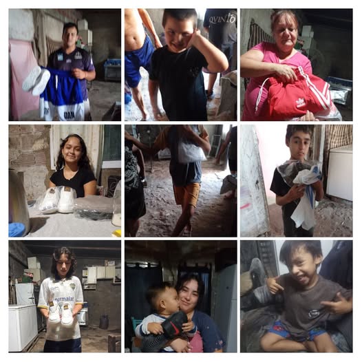 Donación de ropa a comedor de Quilmes